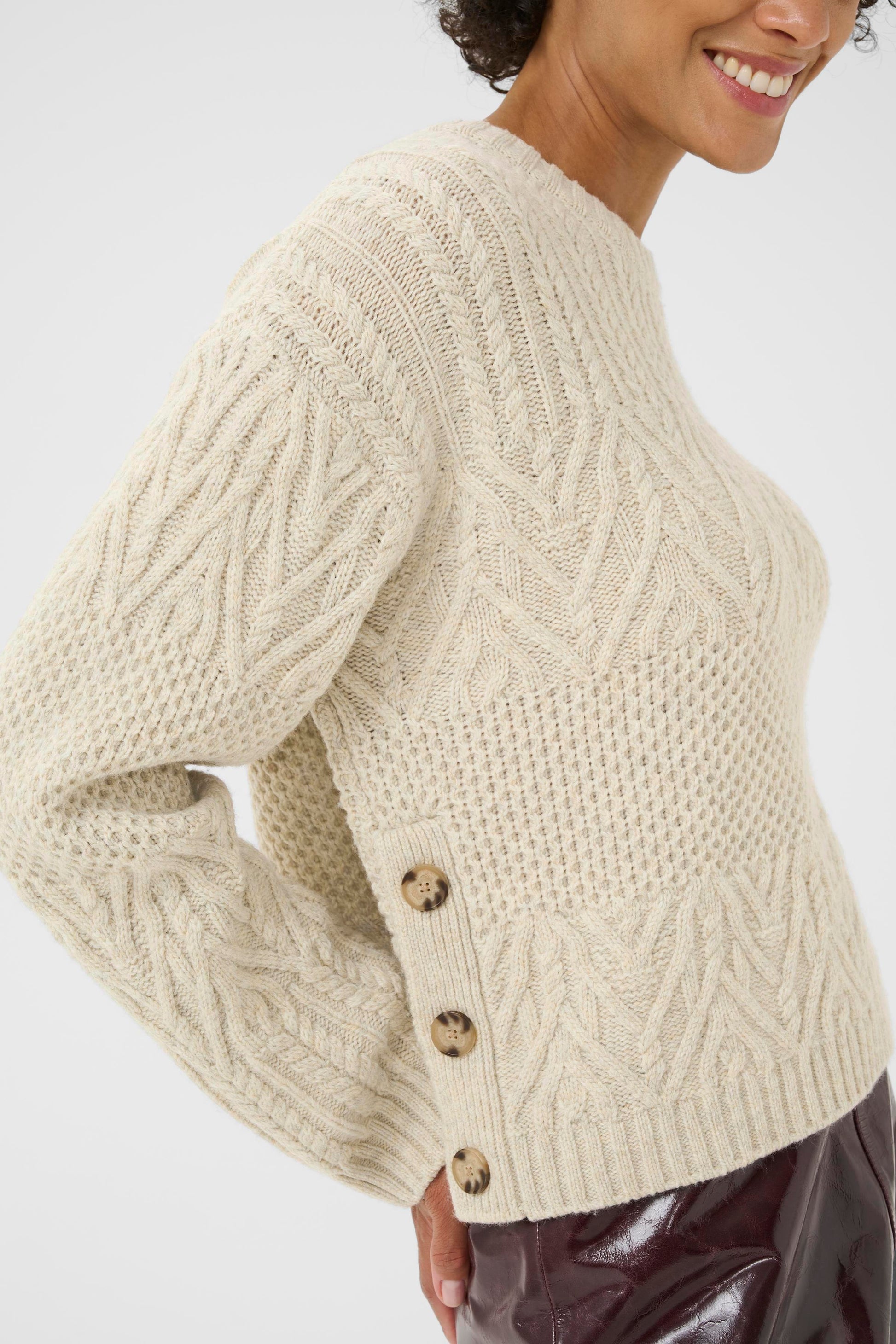 Part Two Sindy Pullover view from the side on model