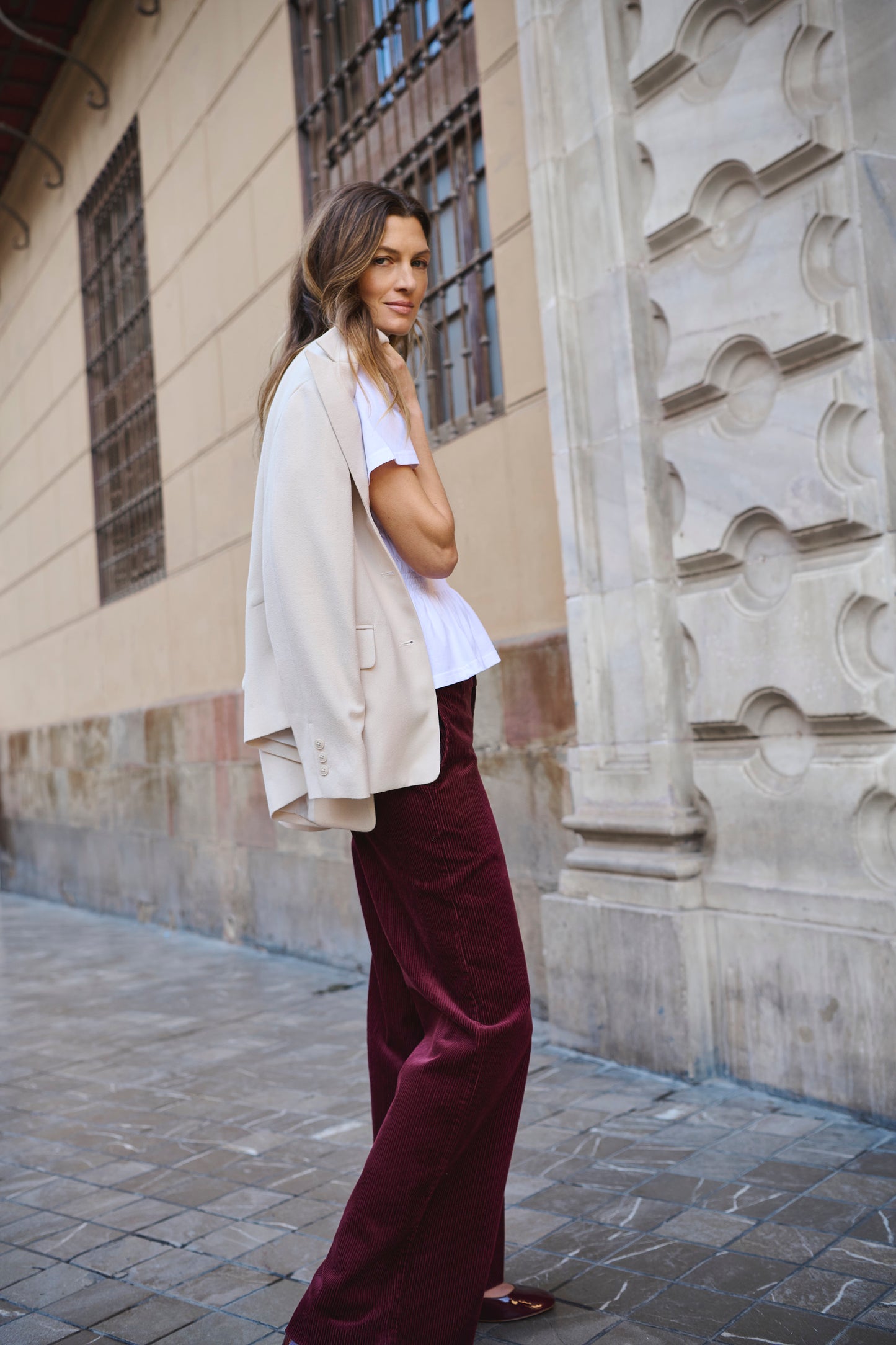 Part Two Clarissi Trousers - Tawny Port - 34-uk-8