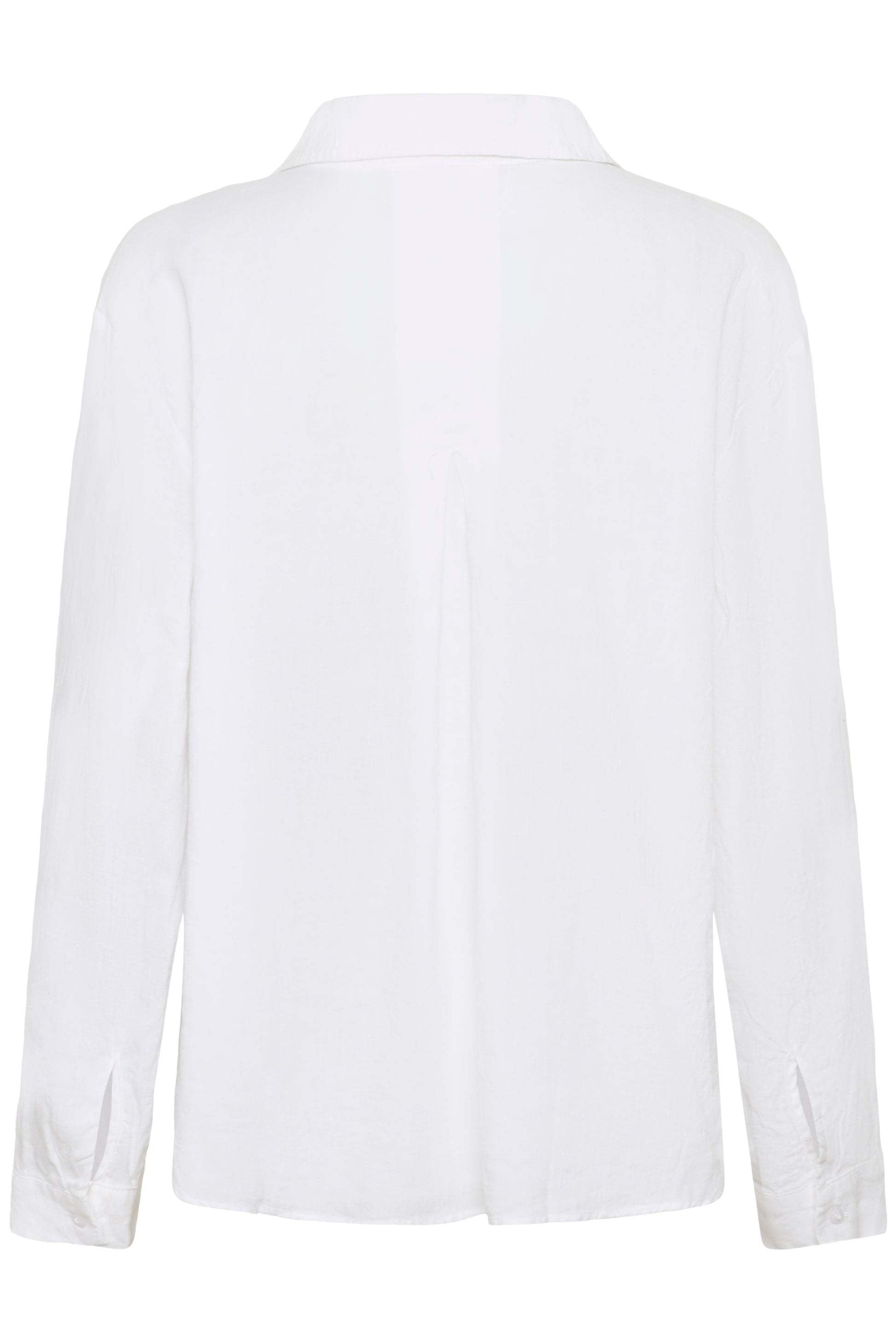Part Two White Linen Ayo Shirt on a white background