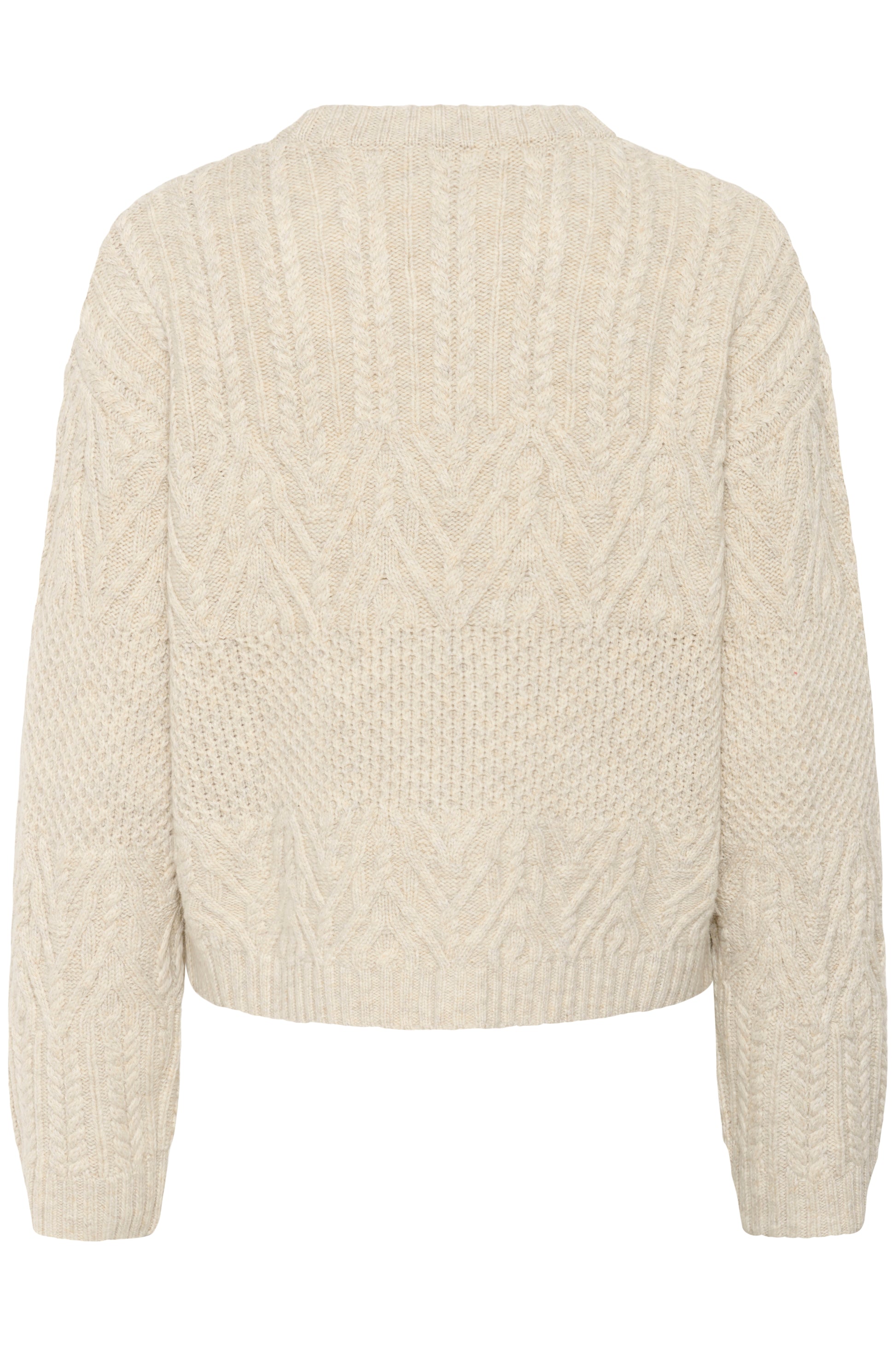 Part two sindy pullover in french oak colour.  View from the back