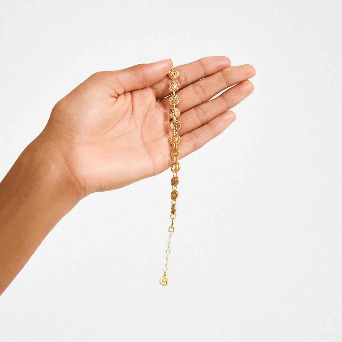 Pilgrim Fire Coin Bracelet Gold Plated