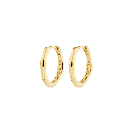 Pilgrim Gold plated Nova Hoop earrings