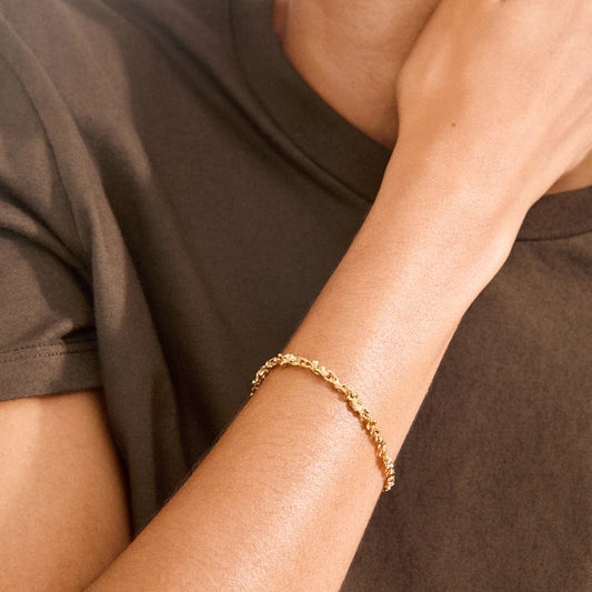 Pilgrim Nova Gold Plated Bracelet on Model