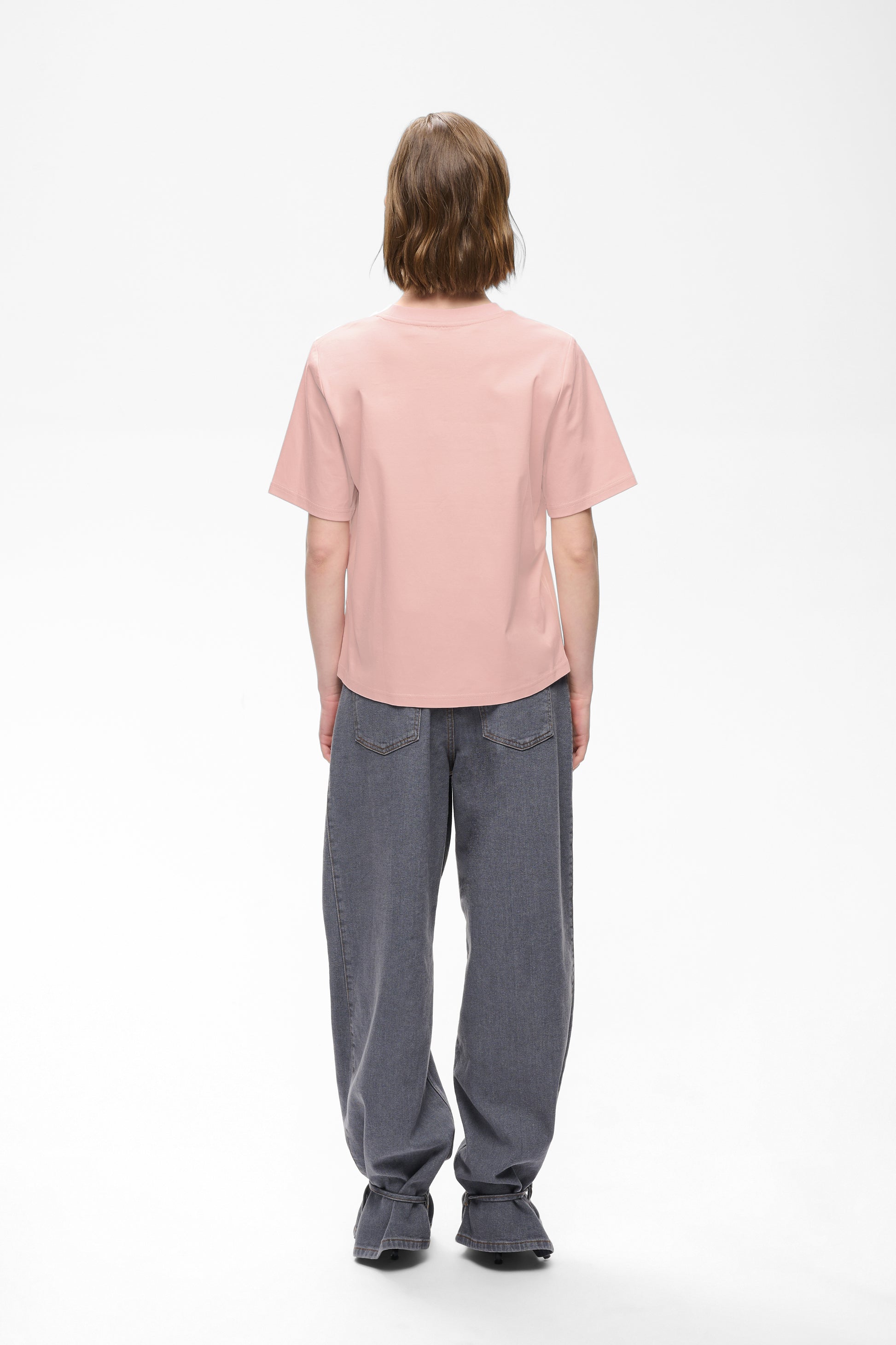 Inwear Pink Aliston T-shirt with embroidered Japanese letters on 