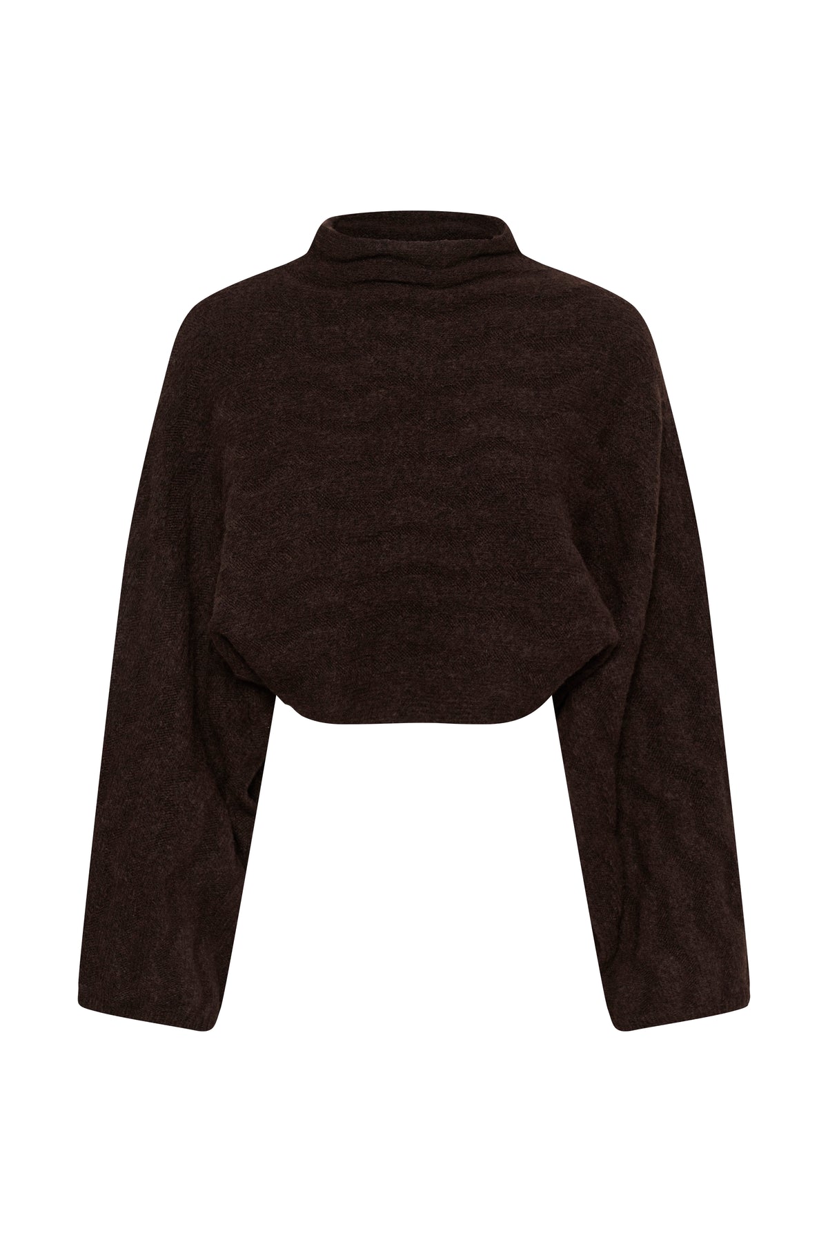 Soaked in Luxury Idalia Poncho Pullover in Ganache Melange with soft drape neckline and relaxed poncho silhouette