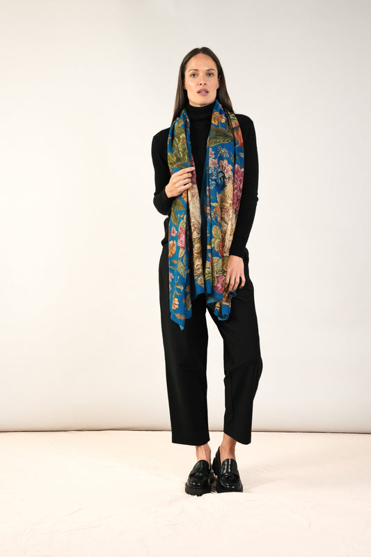 One Hundred Stars Primula Scarf - Teal