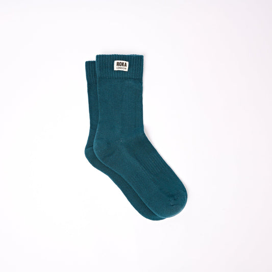 Roka Wimbledon Socks Organic Cotton Crew Socks