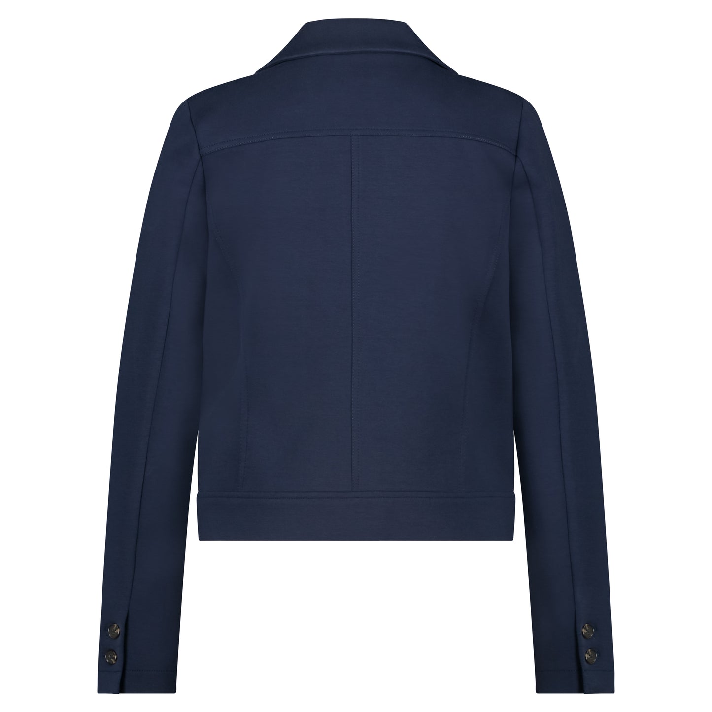 Red Button Skipper Scuba Jacket - Midnight Blue