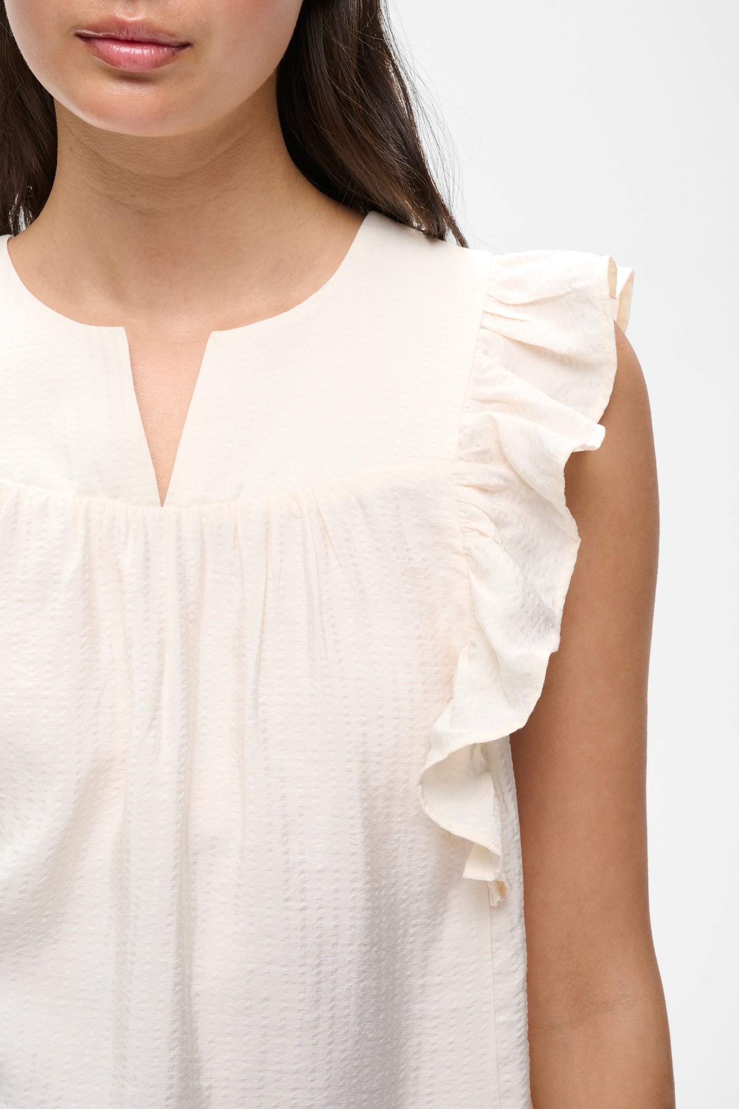 Inwear Short Sleeve Hillary top in a vanilla colour