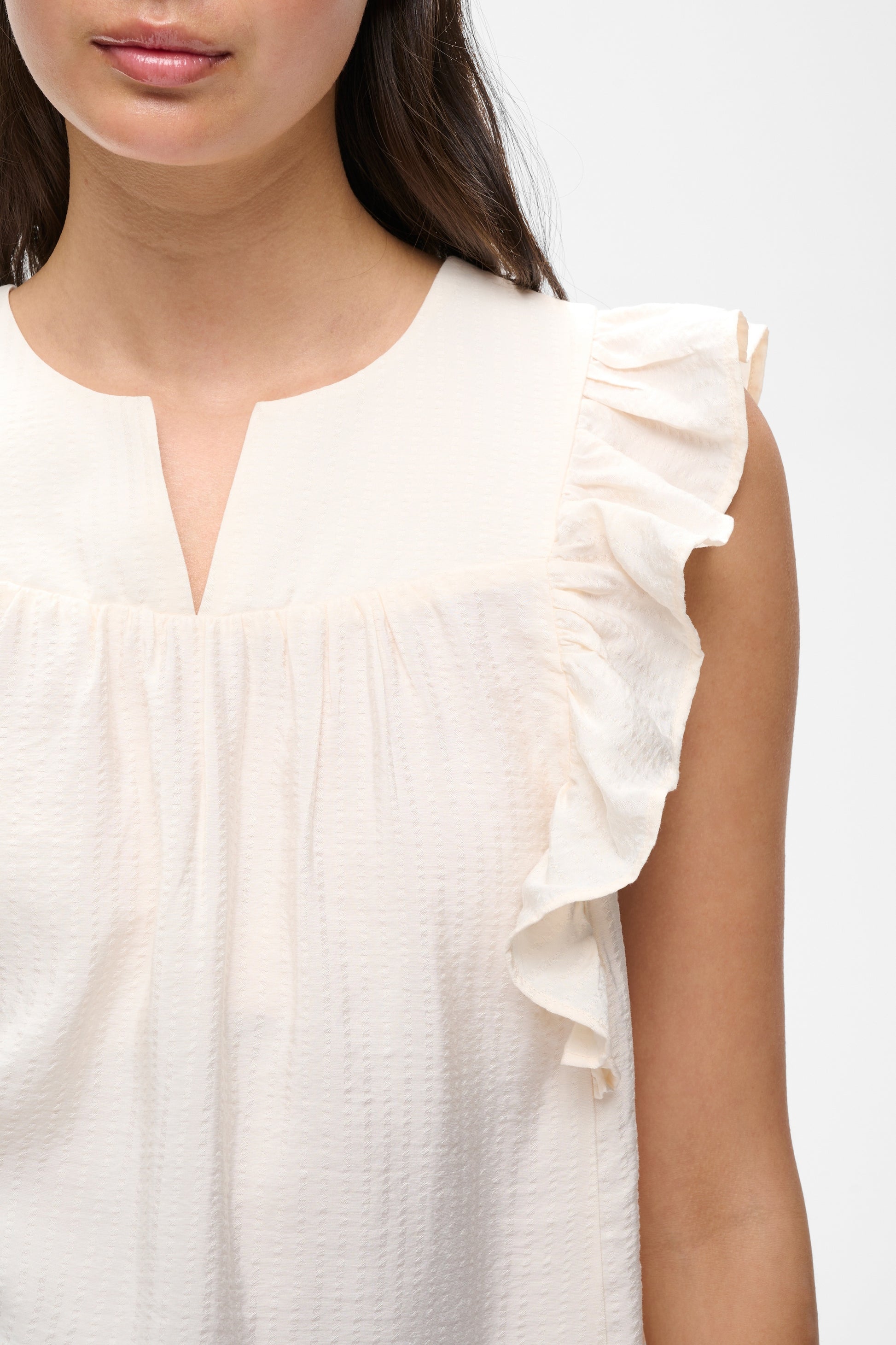 Inwear Short Sleeve Hillary top in a vanilla colour