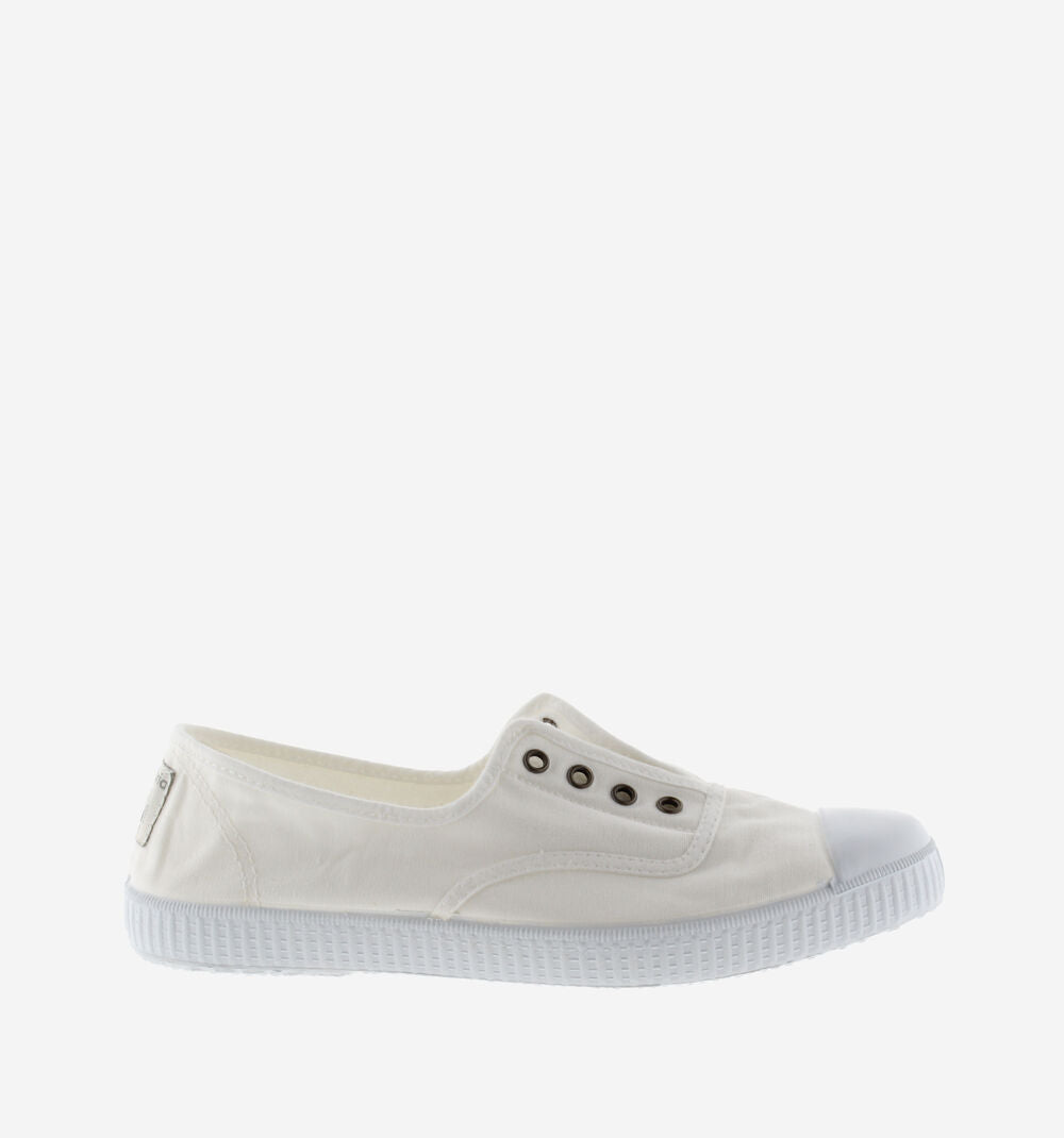 Victoria 1915 Inglesa DREC canvas elastic trainers for women made from recycled cotton with natural rubber sole