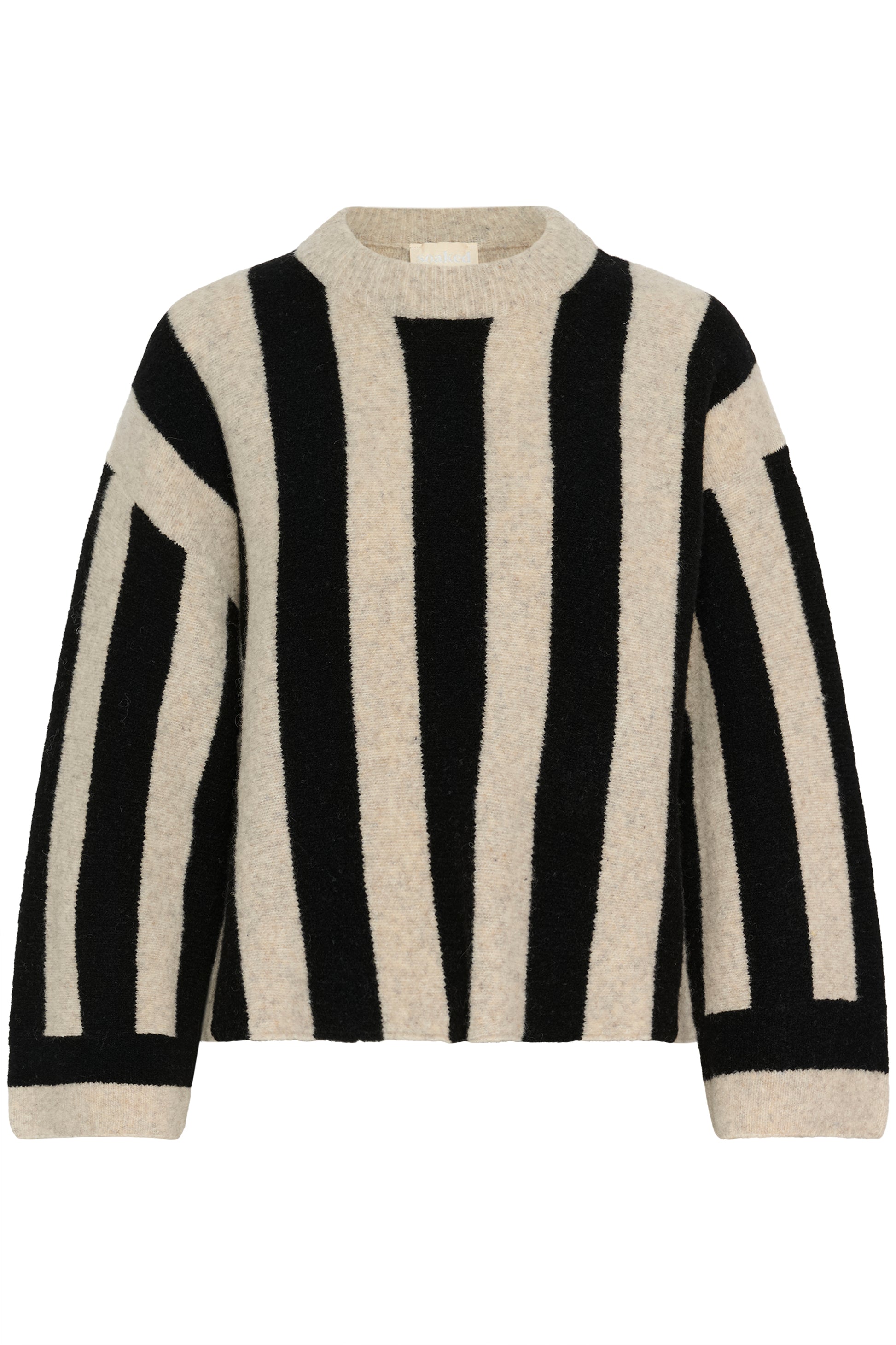 Soaked In Luxury Briony Pullover - Black & White - xs