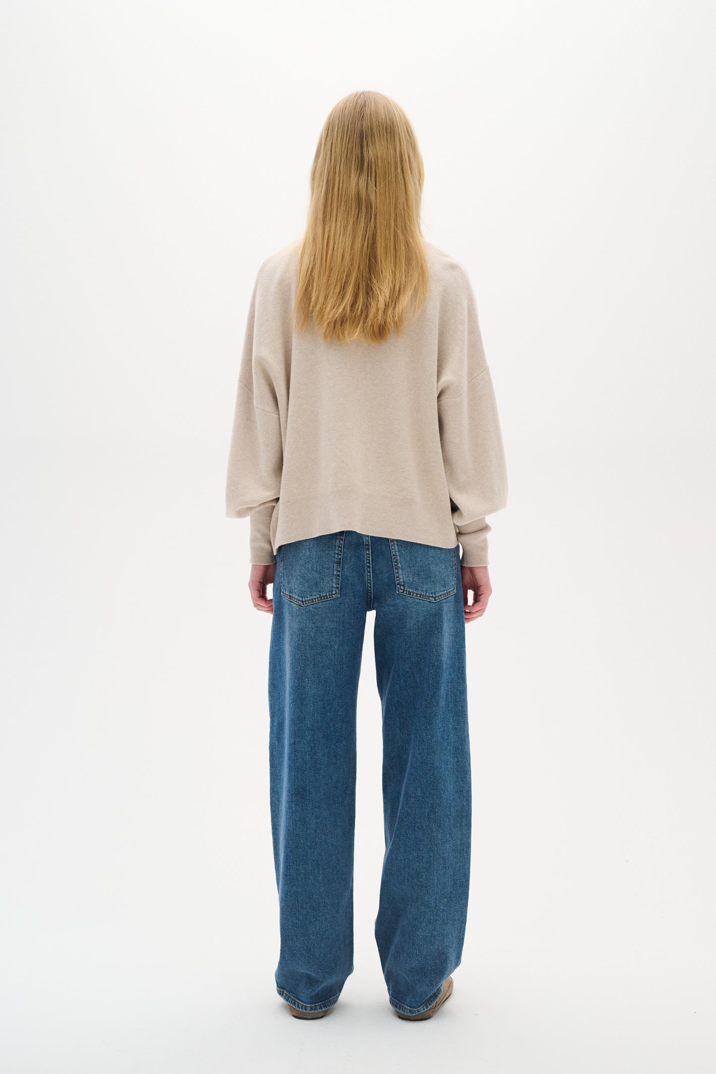 InWear Tenley Ino Shape Cardigan in Simply Taupe, softly structured knit with a flattering shaped fit