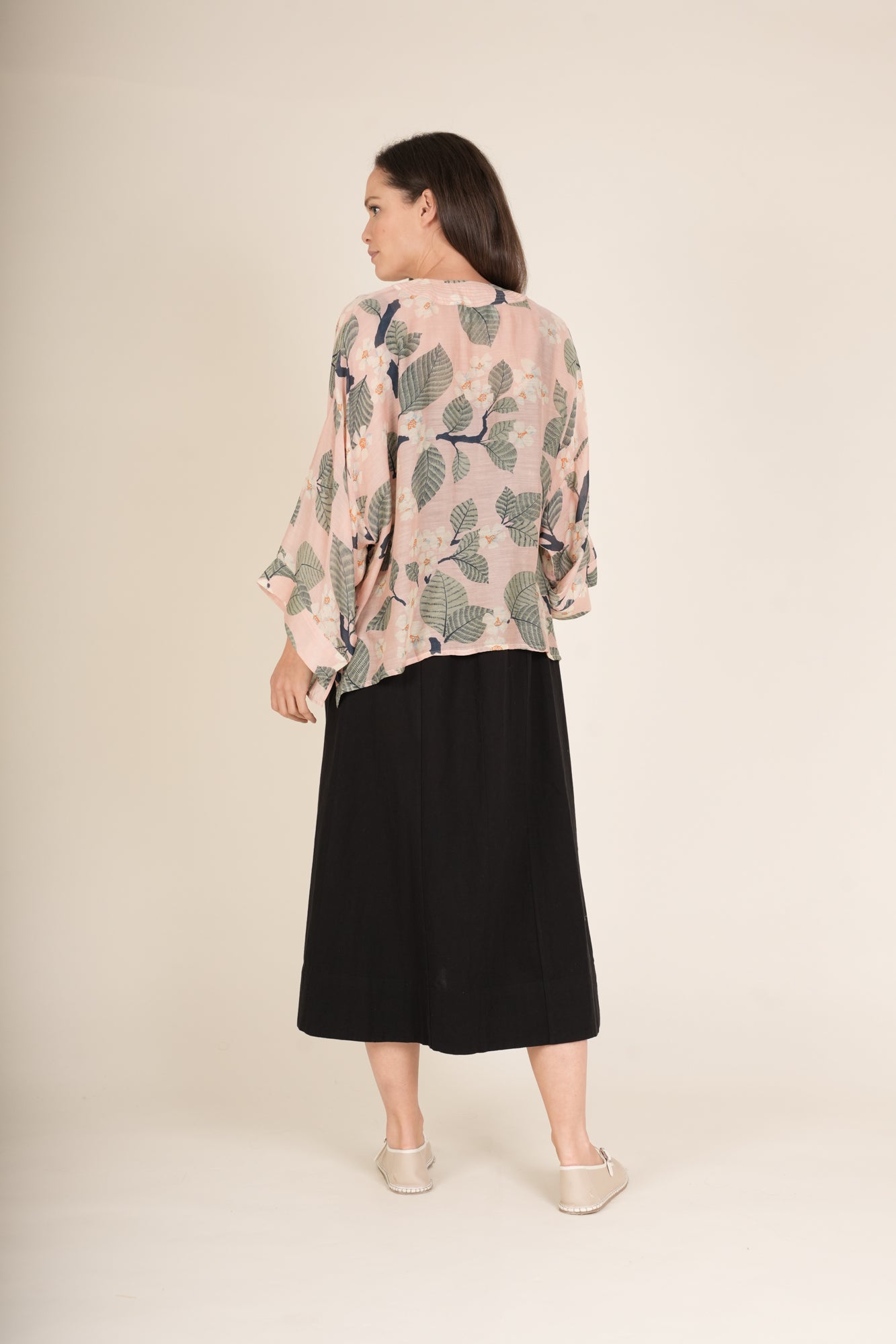 One Hundred Stars Tree Blossom Kimono - Pink