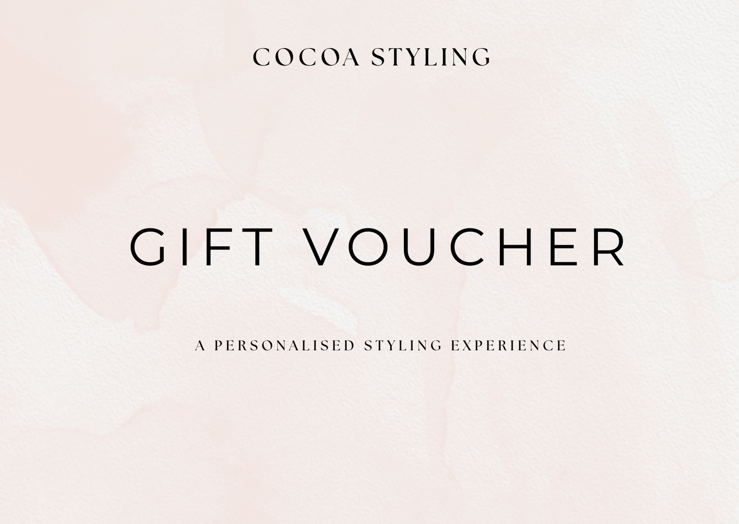 Cocoa Styling Gift Voucher