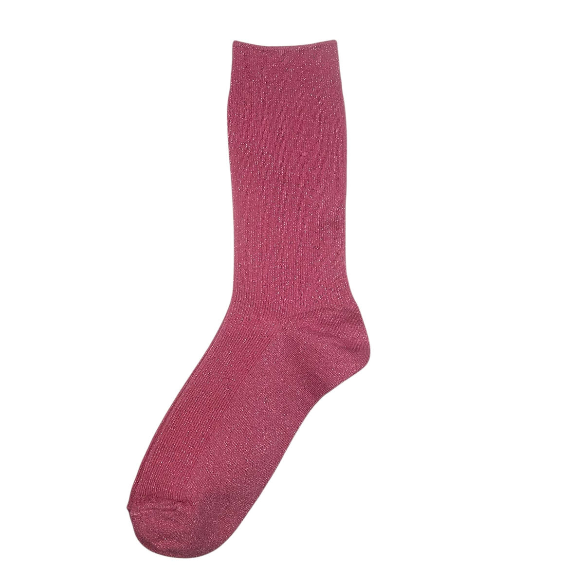 Vegas sparkle single socks: Dark Pink