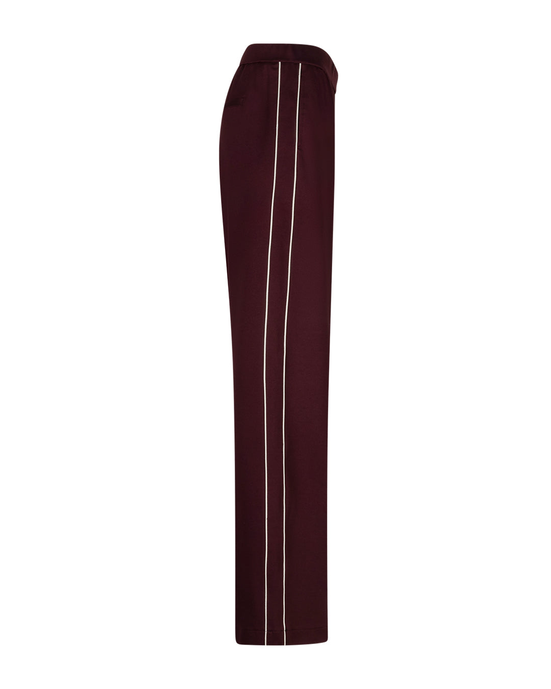 Red Button Colette Punta Piping Trouser in Burgundy with 31-inch leg