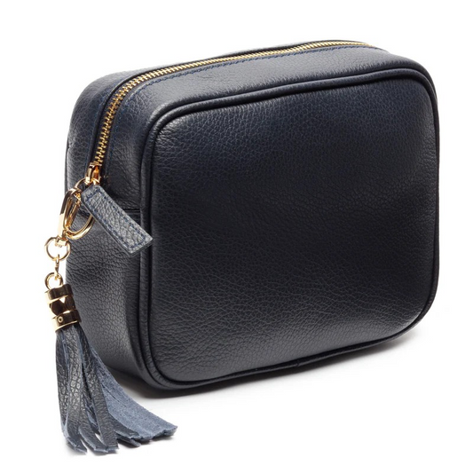 Elie Beaumont Cross Body Tassel Bag - Navy Blue