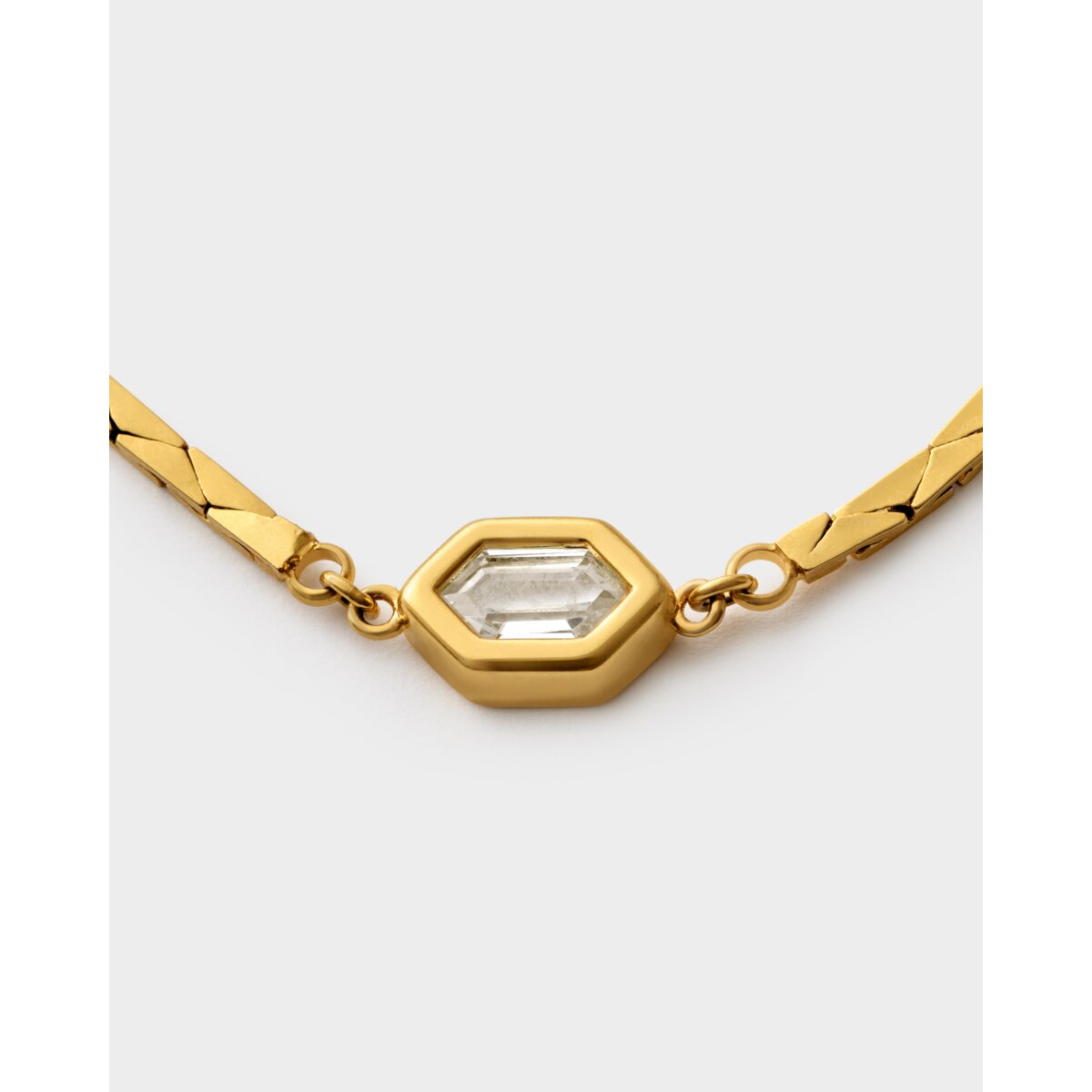 Katie Loxton Harlequin Waterproof Gold Bracelet with Crystal Detail