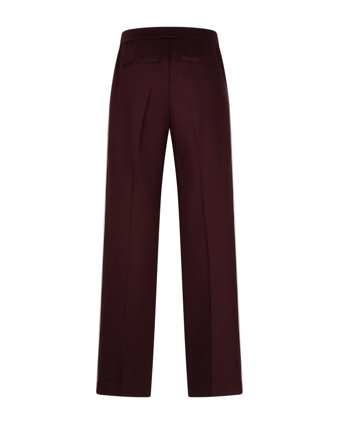 Red Button Colette Punta Piping Trouser in Burgundy with 31-inch leg