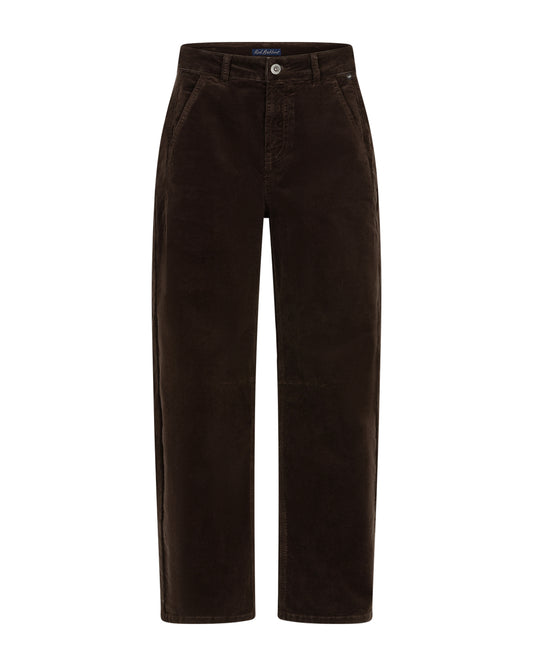 Red Button Caitlina Fine Cord Trouser available in Espresso and Pebble with a 30-inch leg