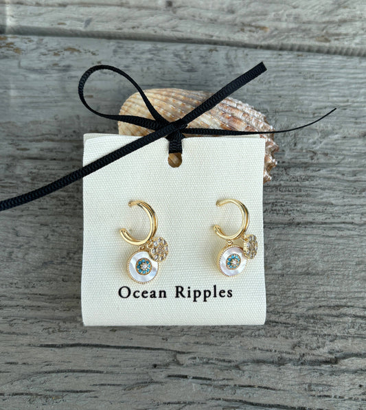 Ocean Ripples 14ct Gold Plated Ocean's Daughter Earrings - Default Title