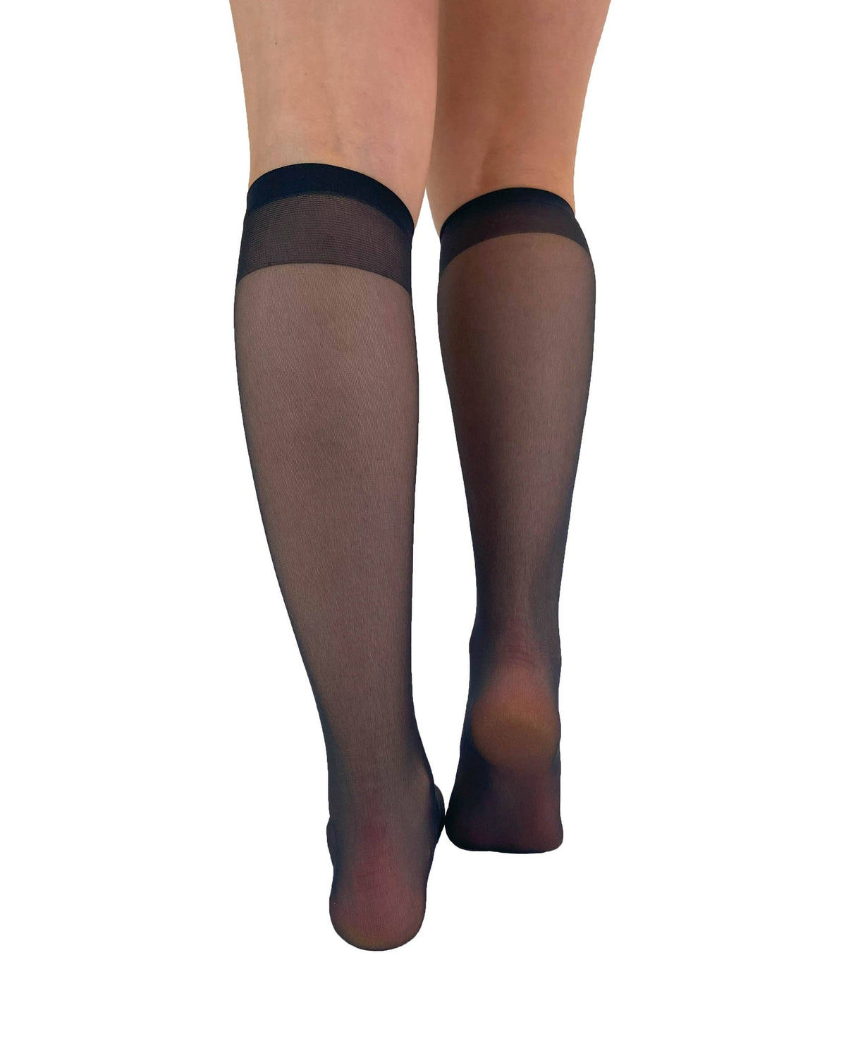 Pamela Mann Black Sheer Knee High Socks