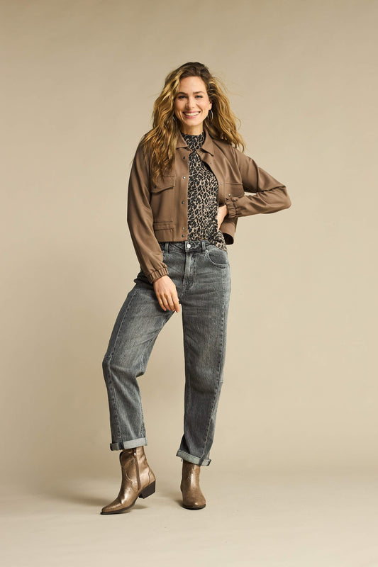 Red Button Caitlin Jeans - Grey Denim