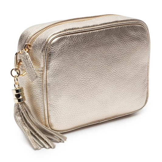 Elie Beaumont Crossbody Tassel Bag - Gold